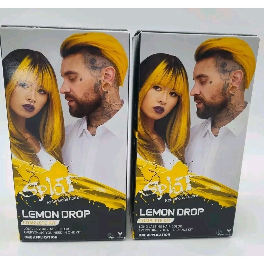 Brand🆕SET OF 2 Super Unique Splat LEMON Drop Hair Dye‎ Boxes📸SEE PIC📸